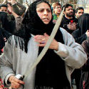 Srinagar : Burqa clad women protests over alleged violence in Assam, Myanmar